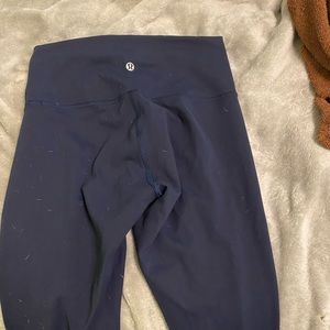 Wunder Train Lulu lemon leggings size 6 25” Navy